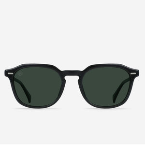 Raen - Clyve 52 - Crystal Black / Green Polarised