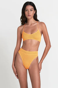 Bound Swimwear - The Selena Crop Eco - Tangerine