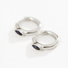 Load image into Gallery viewer, Temple Of The Sun - Chrysalis Earrings - Sapphire / Silver
