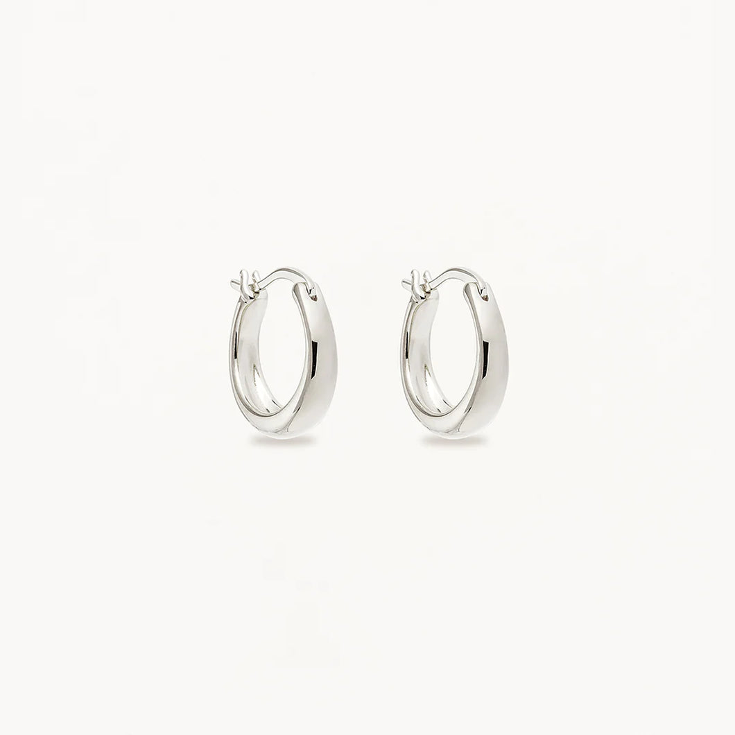 By Charlotte - Infinite Horizon Small Hoops - Silver