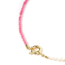Load image into Gallery viewer, Arms of Eve - Suri Pearl &amp; Gemstone Necklace - Pink Chaledony
