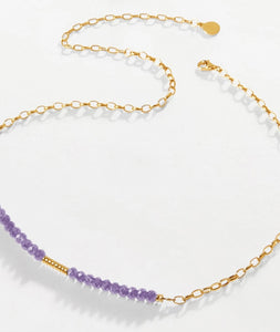 Rhodes - Necklace Amethyst Gold