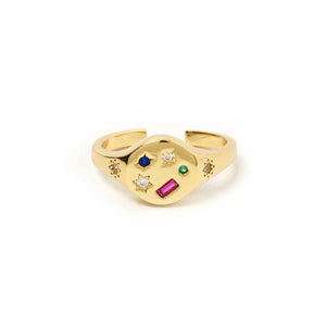 Arms Of Eve - Starry Night Signet Ring - Gold