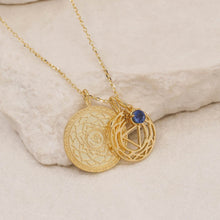 Load image into Gallery viewer, By Charlotte - I Create My Reality, Third Eye Chakra Necklace - Gold
