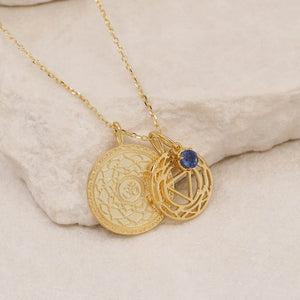 By Charlotte - I Create My Reality, Third Eye Chakra Necklace - Gold