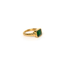 Load image into Gallery viewer, Arms Of Eve - Cleopatra Ring - Gold / Emerald
