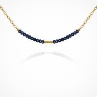Rhodes - Necklace Sapphire Gold