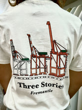 Load image into Gallery viewer, Three Stories Tee - Crane - White
