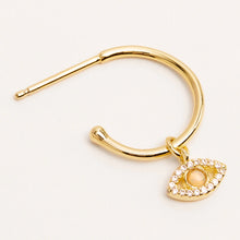 Load image into Gallery viewer, By Charlotte - Eye of Intuition  Hoops - Gold

