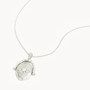 By Charlotte - North Star Spinner Necklace - Silver