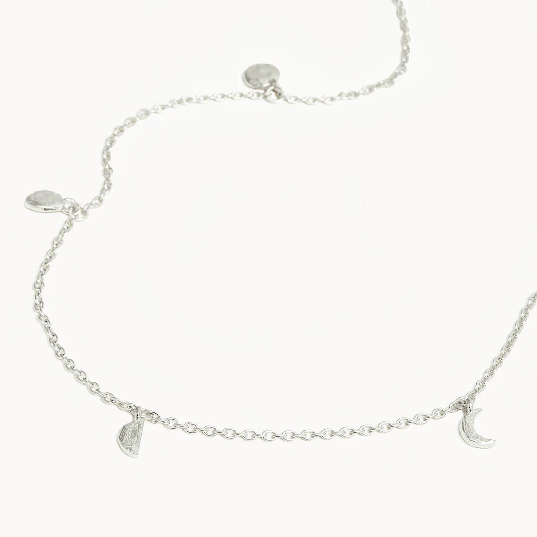 By Charlotte - Lunar Phases Choker - Silver