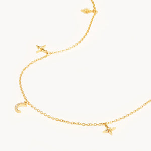 By Charlotte - To The Moon And Back Choker - Gold