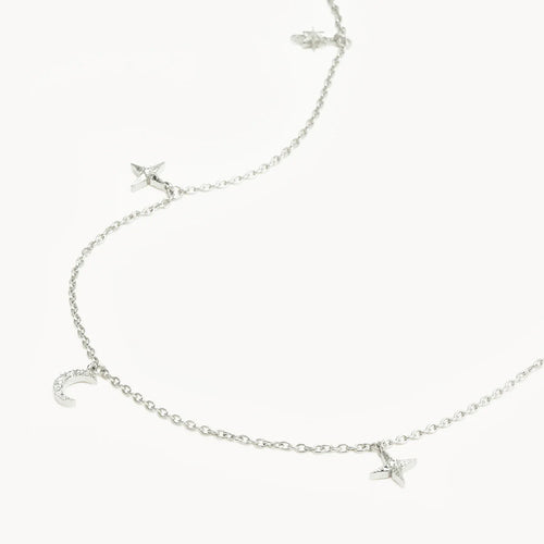 By Charlotte - To The Moon And Back Choker - Silver