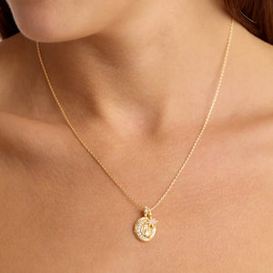 By Charlotte - Believe Small Necklace - Gold