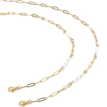 Load image into Gallery viewer, Arms Of Eve - Ophelia Pearl Sunglasses Chain - Gold
