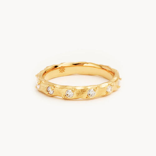 By Charlotte - Cosmic Crystal Ring - Gold