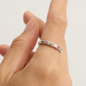 By Charlotte - Cosmic Tourmaline Ring - Silver