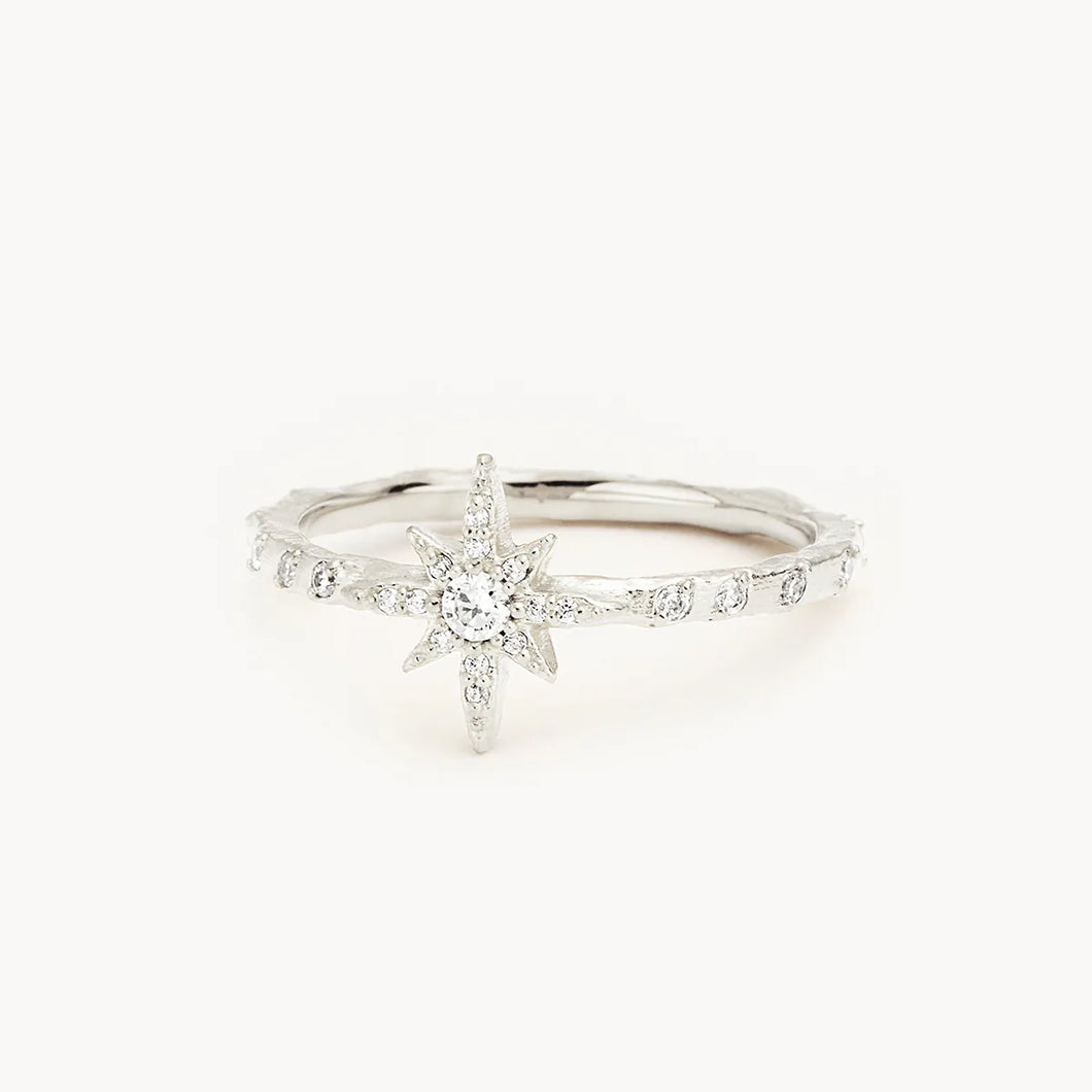 By Charlotte - Dancing in Starlight Ring - Silver