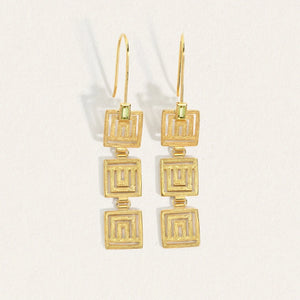 Temple Of The Sun - Ariadne Earrings - Gold