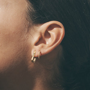 Temple Of The Sun - Cala Peridot Earrings - Gold