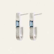 Load image into Gallery viewer, Temple Of The Sun - Cala Topaz Earrings - Silver
