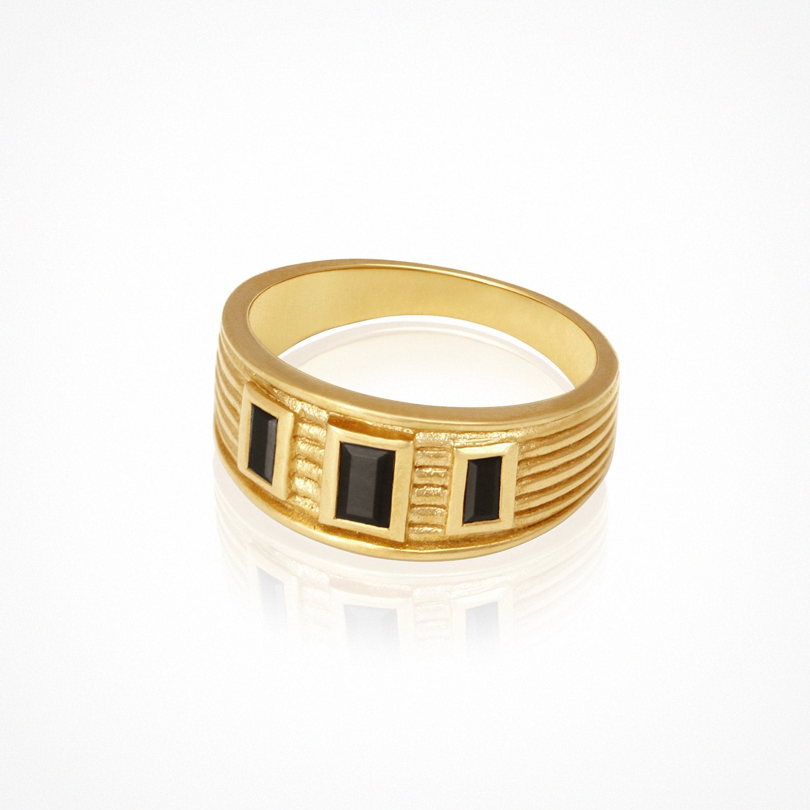 Temple Of The Sun - Dion Ring - Gold – Three Stories