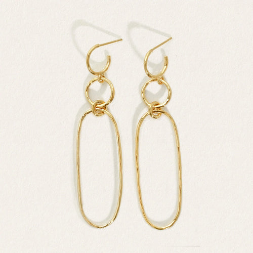 Temple Of The Sun - Elsie Earrings - Gold