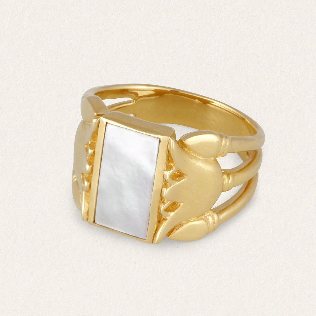 Temple Of The Sun - Lotus Ring - Gold