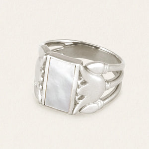 Temple Of The Sun - Lotus Ring - Silver