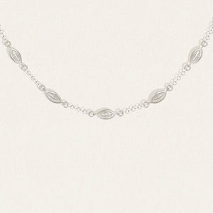 Temple Of The Sun - Mati Station Necklace - Silver