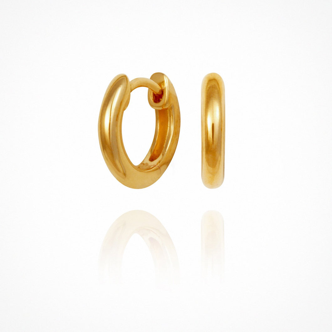 Temple Of The Sun - Omega Small Hoops - Gold