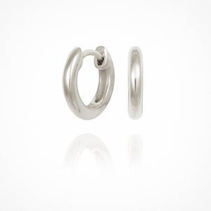 Temple Of The Sun - Omega - Small Hoops Silver