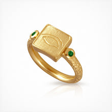 Load image into Gallery viewer, Temple Of The Sun - Osiris Seal Ring - Gold
