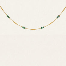 Load image into Gallery viewer, Temple Of The Sun - Quinn Necklace - Emerald / Gold

