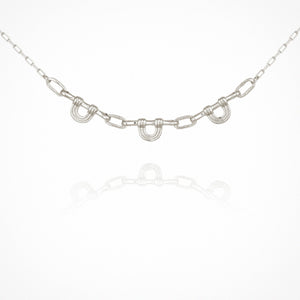 Renata Arch Necklace - Silver