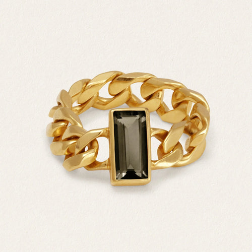 Temple of the Sun - Tigris Chain Ring - Gold