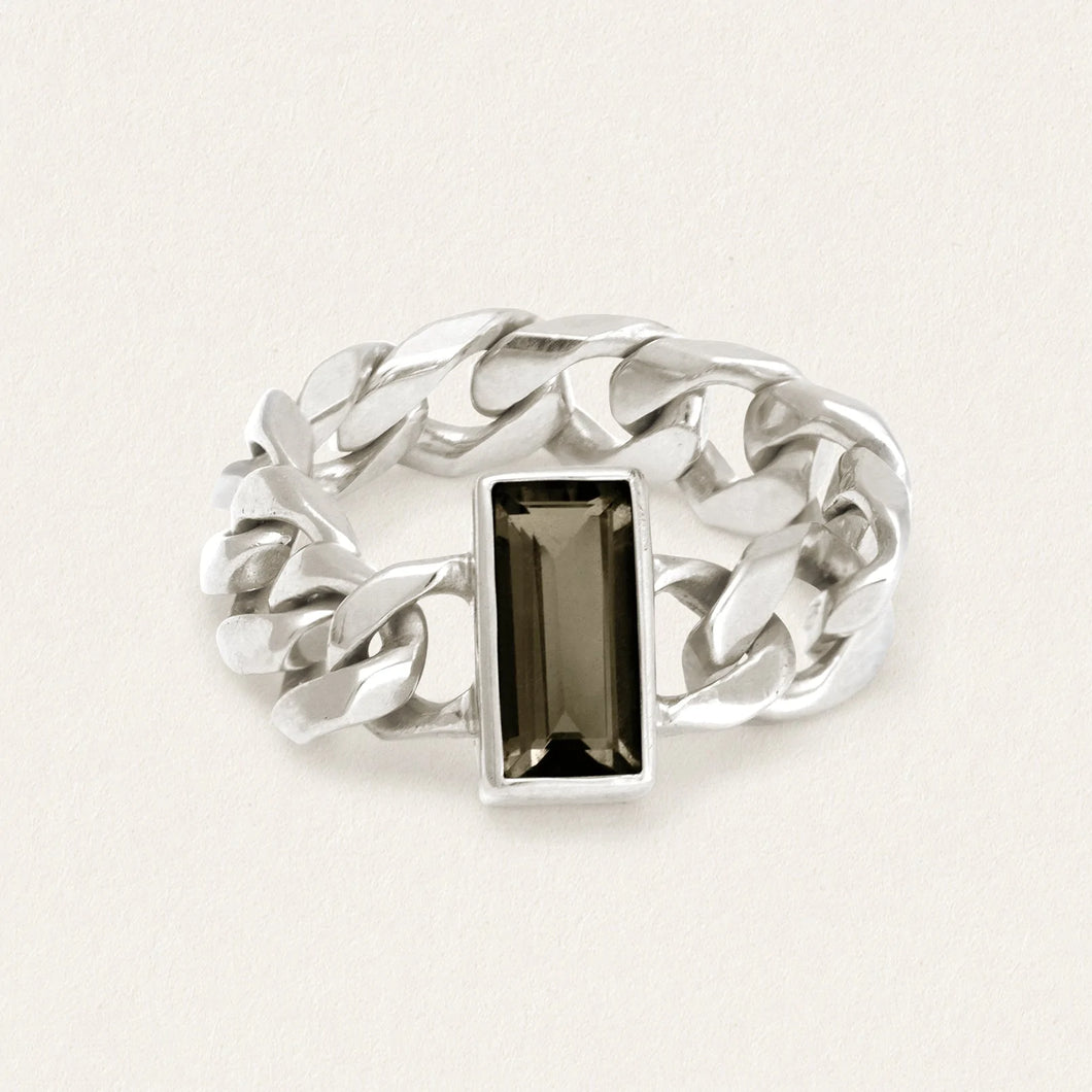 Temple Of The Sun - Tigris Chain Ring - Silver