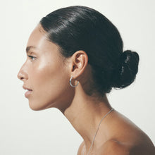 Load image into Gallery viewer, Temple Of The Sun - Vashti Topaz Hoops - Silver
