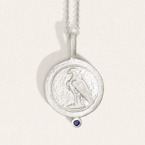 Temple Of The Sun - Virago Coin Necklace - Silver